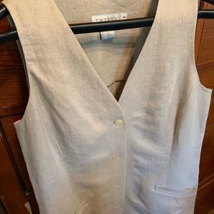 100% Linen Vest
